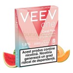 Pachet cu 2 capsule VEEV ONE Coral Pink cu nicotina de 20 mg